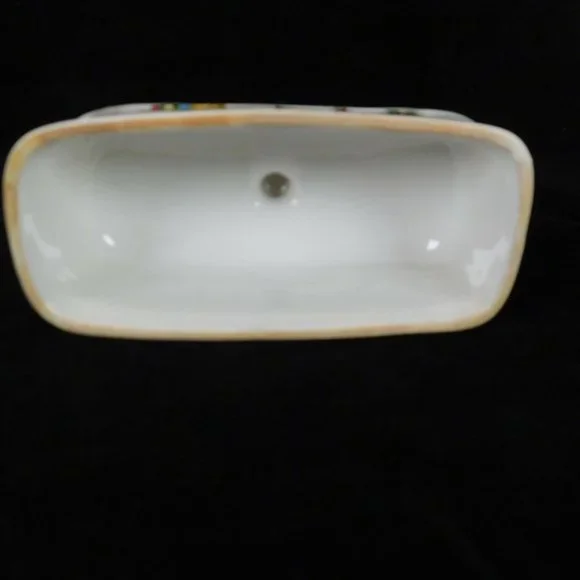 Christmas Butter Dish Covered W/Underplate Ceramic Walmart Brand Toys Image Box - Picture 7 of 10